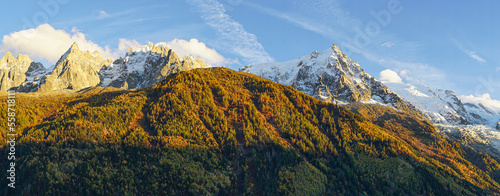 chamonix mont blanc panorama