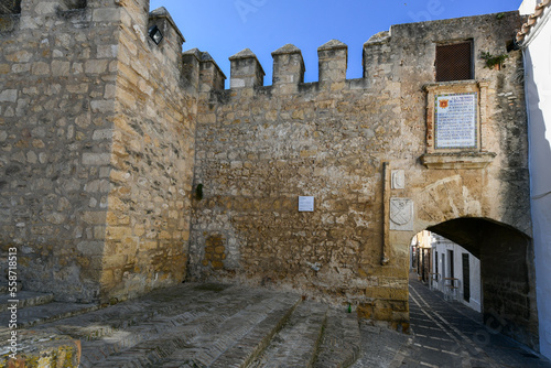 Fototapeta Naklejka Na Ścianę i Meble -  City Stone Walls - Vejer de la Frontera, Spain