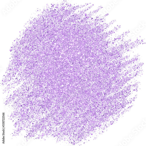 Purple glitter hand-drawn brush