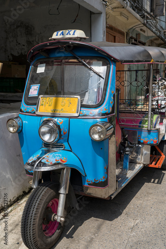 The Tuk Tuk in the Talat Noi Area in Bangkok, Thailand