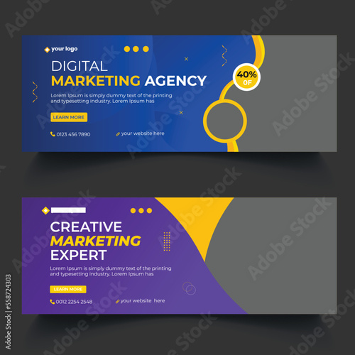 digital marketing corporate social media facebook cover template