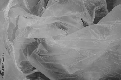 crumpled plastic bag cellophane texture background