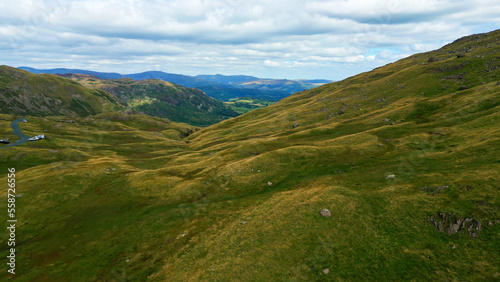 Lake District National Park - aerial view - drone photography