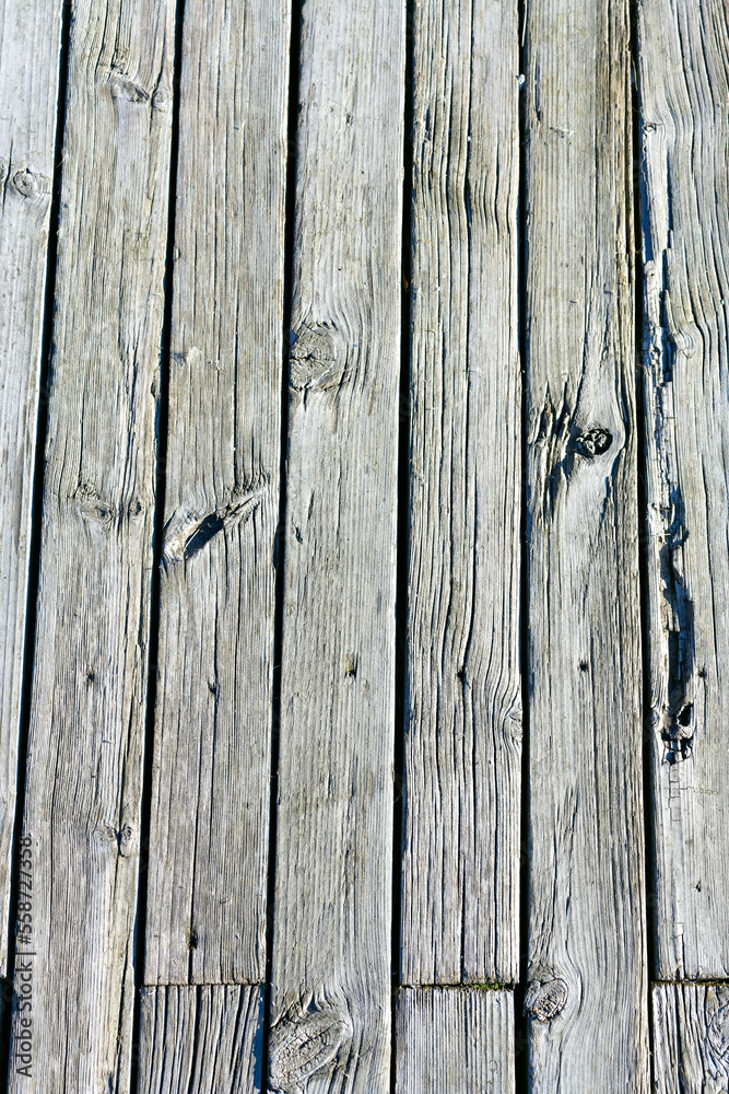 Fototapeta premium Weathered wood rustic background, grey wooden texture, background
