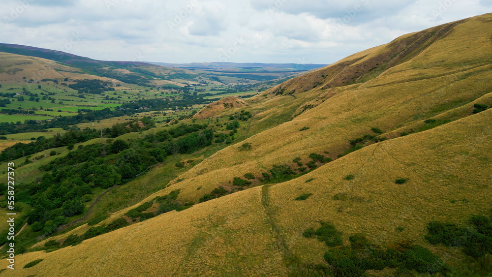 Peak District National Park - aerial view - drone photography