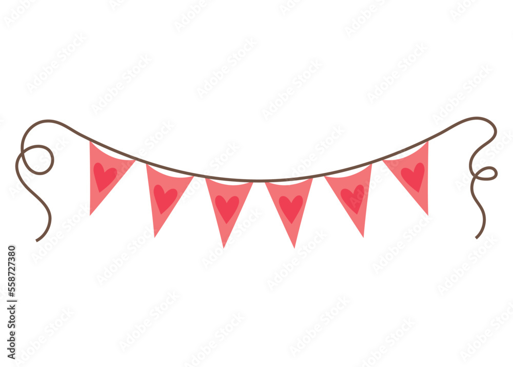 Fototapeta premium colored bunting design