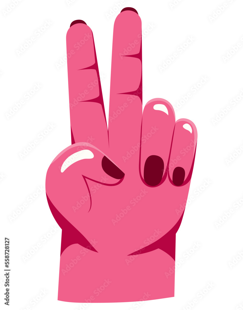 Obraz premium pink peace symbol