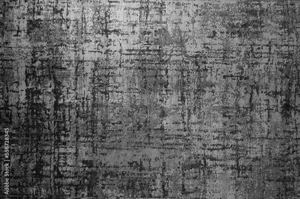 Obraz premium Designed dark stucco background. Plastered wall texture. Black and white texture.