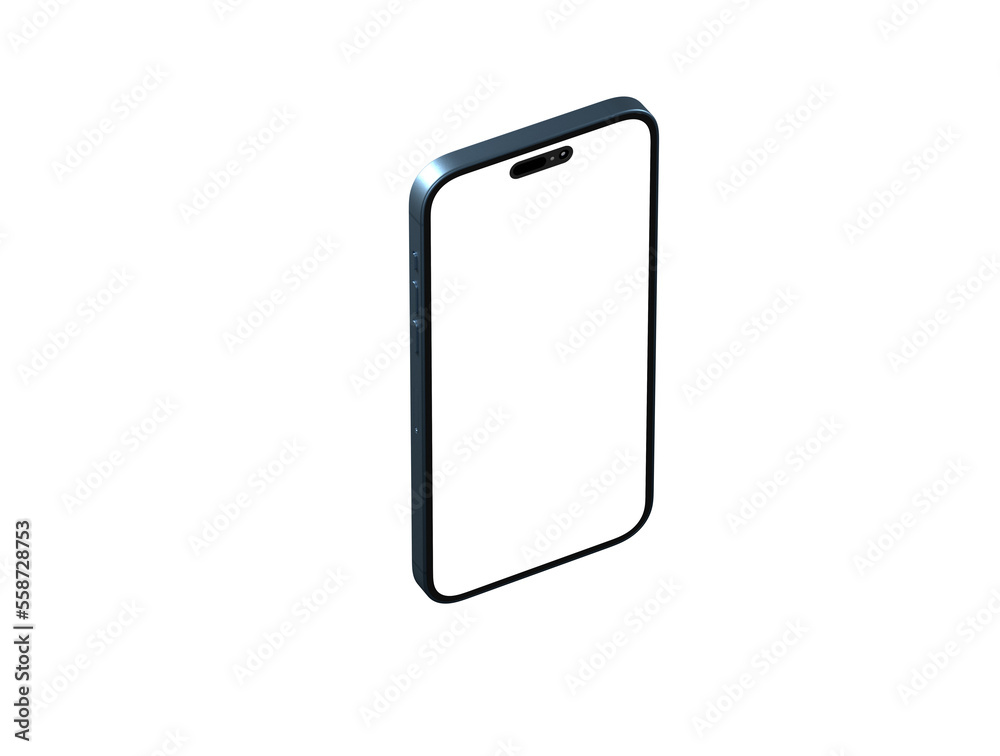 Modern glass smartphone hanging over the table Modern glass smartphone hanging over the table