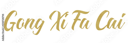 GONG XI FA CAI tex element design for chinese lunar new year