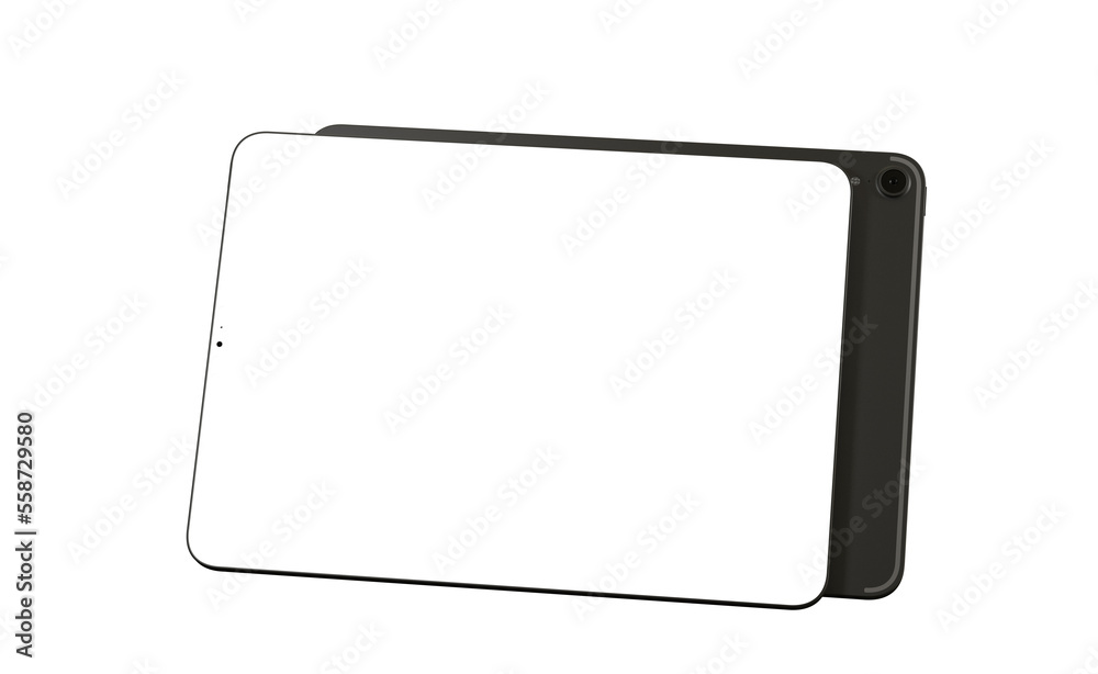 Modern black tablet computer isolated on white background. Tablet pc Modern black tablet computer isolated on white background. Tablet pc