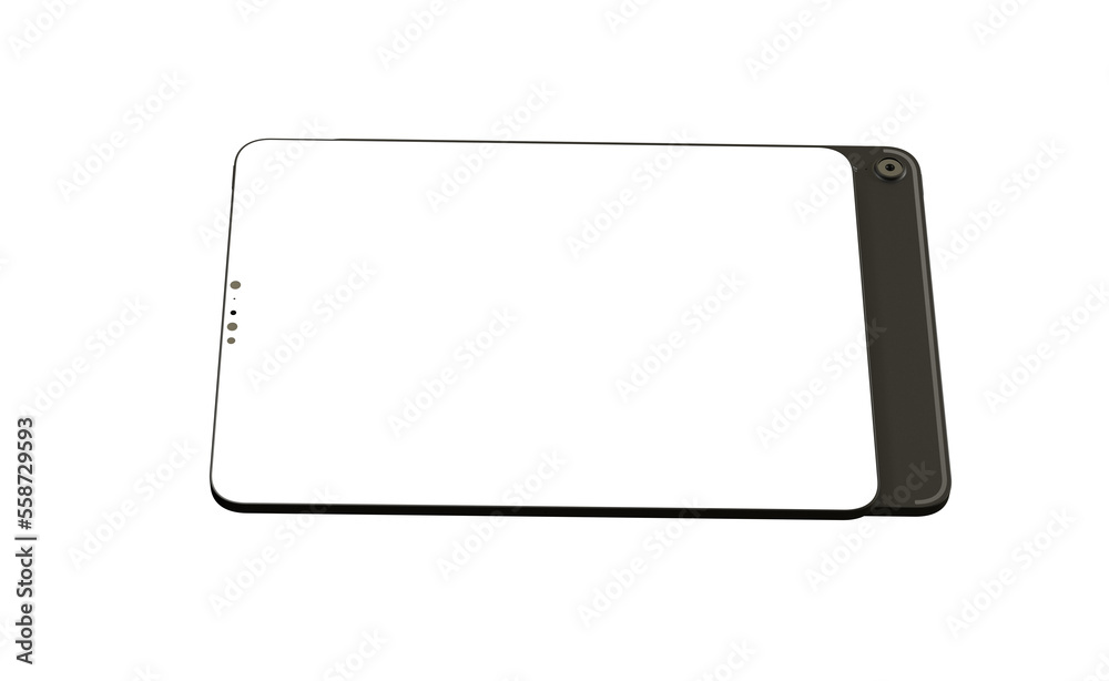 Photo White tablet, isolated on 3d background Photo White tablet, isolated on 3d background