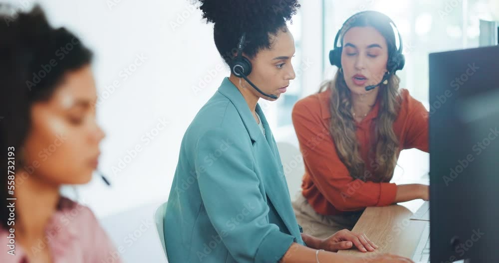 Call center, crm and training with women, coach and mentor, customer service or telemarketing job in office. Contact us, coaching and train for customer support, help and advice with communication. Call center, crm and training with women, coach and mentor, customer service or telemarketing job in office. Contact us, coaching and train for customer support, help and advice with communication.