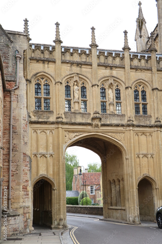 The Cathedral Church of St Andrew in Wells, England Great Britain