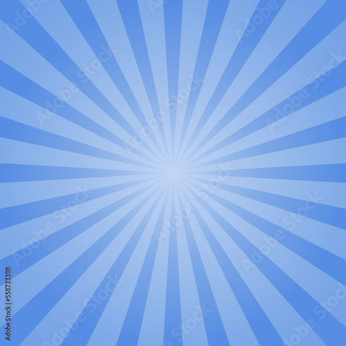 Blue sunburst pattern background
