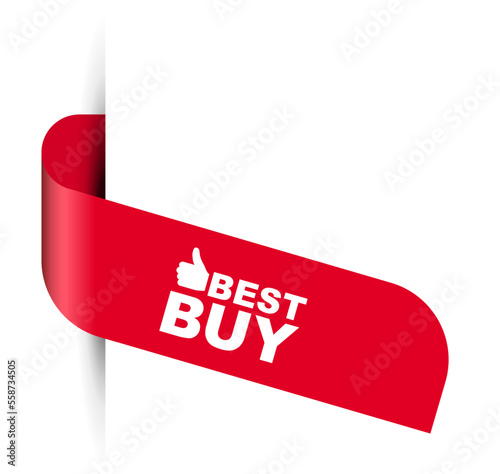 red vector illustration banner best buy