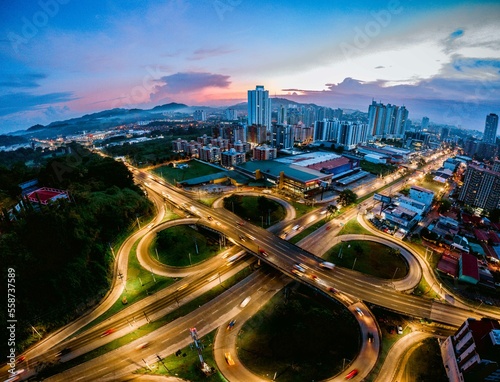 panama city drone panoramic
