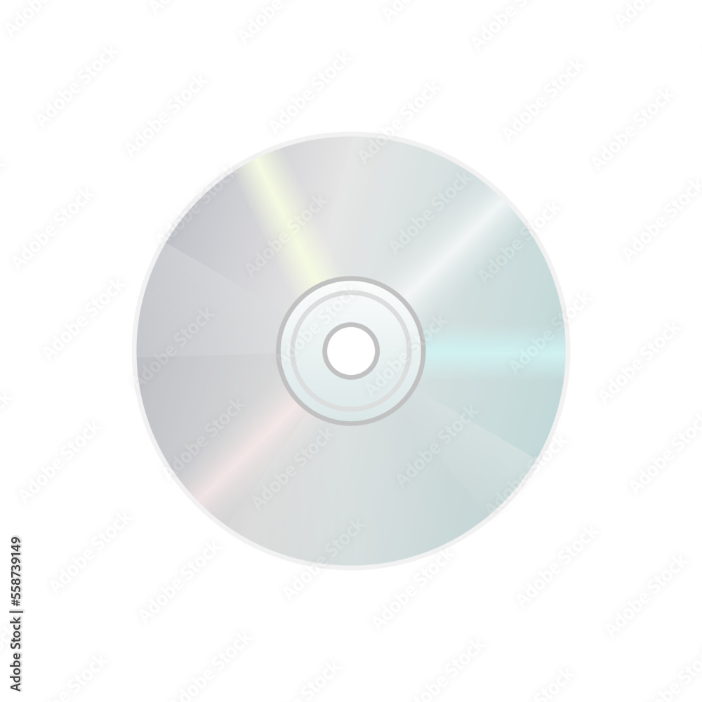 Compact disk CD DVD icon for disk drive in personal computer Compact disk CD DVD icon for disk drive in personal computer