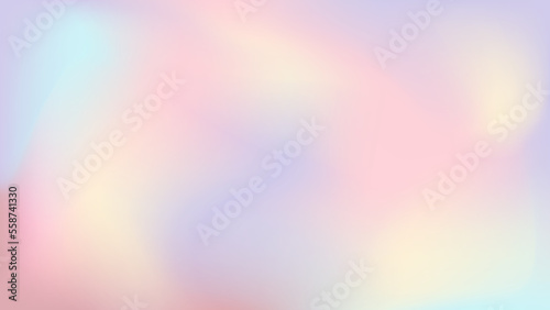Delicate cute easter background. Mesh gradient. Horizontal greeting banner. Empty. Vector illustration.