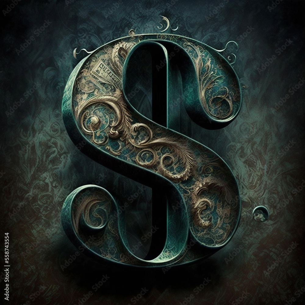 dollar, sign, metal, old, pattern, gold, art, vintage, antique, design ...