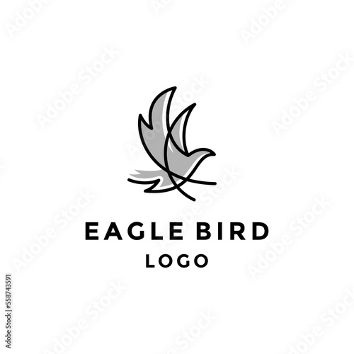 eagle logo with lineart style