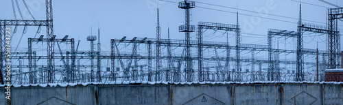 Electrical substation 500 kV Medved Substation, Nizhny Tagil, Ural