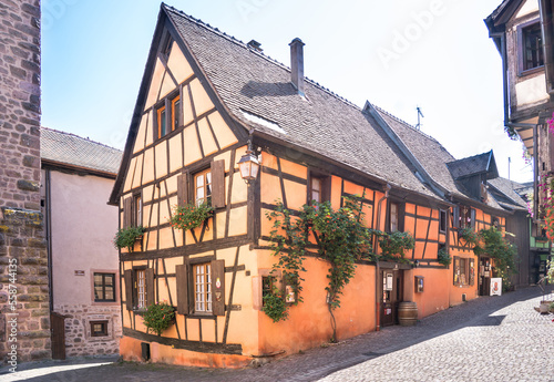 Half-timbered houses in Riquewihr, Alsace, France
