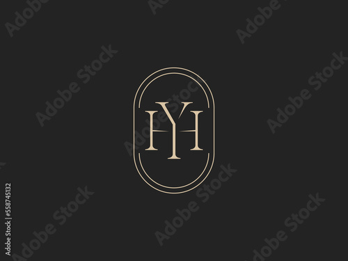 HY Letter Logo YH initial monogram