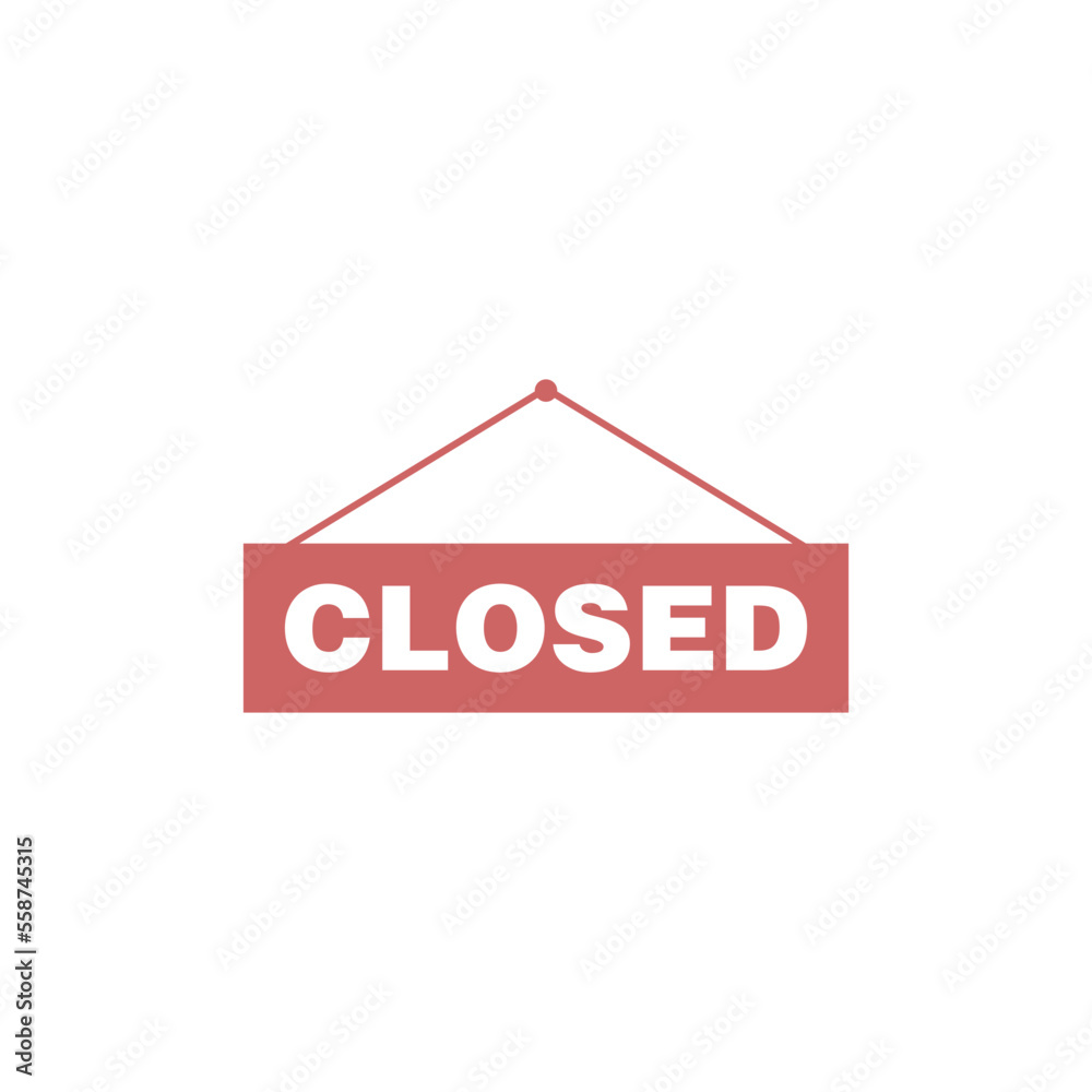 Closed Sign for Store Icon Template
Closed Sign for Store Icon Template