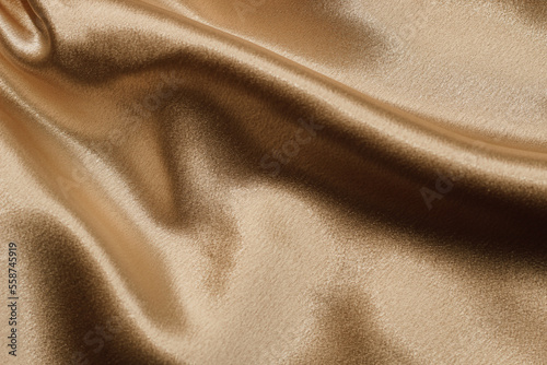 Gold silk fabric texture, Satin fashion Background for content