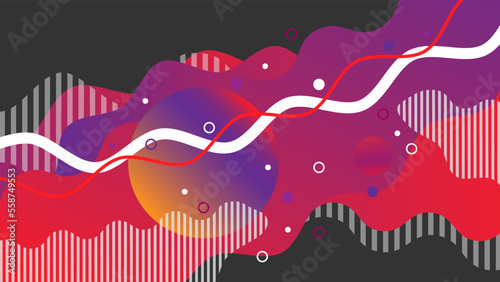 Dynamic Fluid Wave Modern Abstract Background