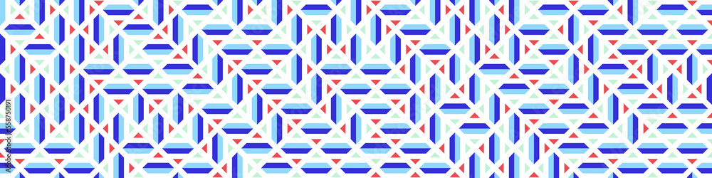 Color Rhombus tile tessellation pattern illustration Color Rhombus tile tessellation pattern illustration