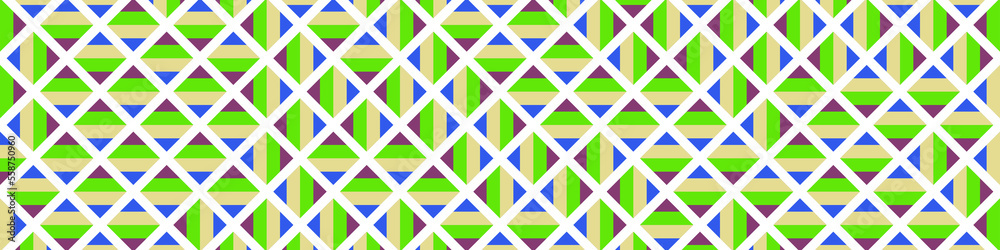 Color Rhombus tile tessellation pattern illustration Color Rhombus tile tessellation pattern illustration