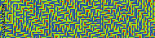 Color Rhombus tile tessellation pattern illustration