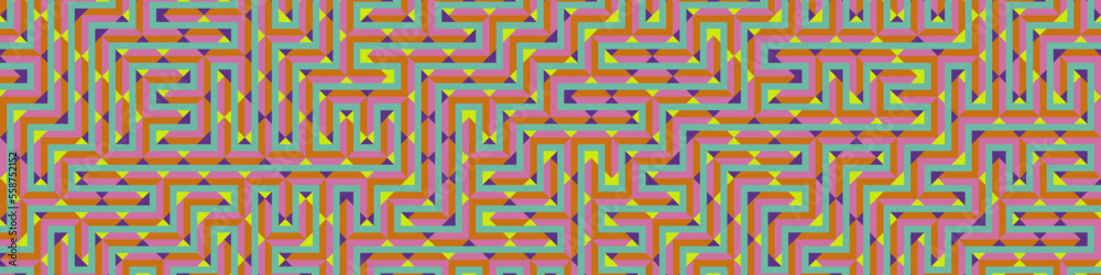 Color Rhombus tile tessellation pattern illustration Color Rhombus tile tessellation pattern illustration