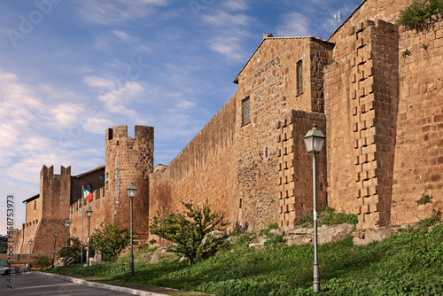 Tuscania, Viterbo, Lazio, Italy: the medieval city walls of the ancient town photo