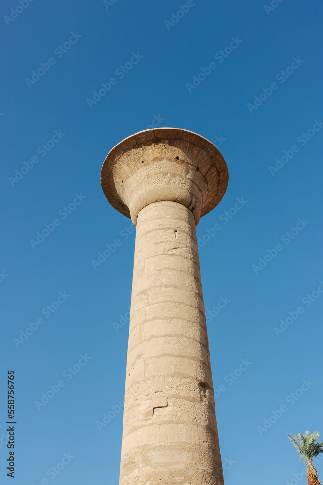 Columns at the Hypostyle Hall, Karnak Temple in Luxor, Egypt