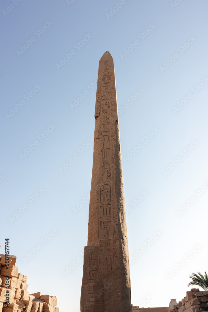 Obelisk of Hatshepsut at the Karnak Temple in Luxor, Egypt