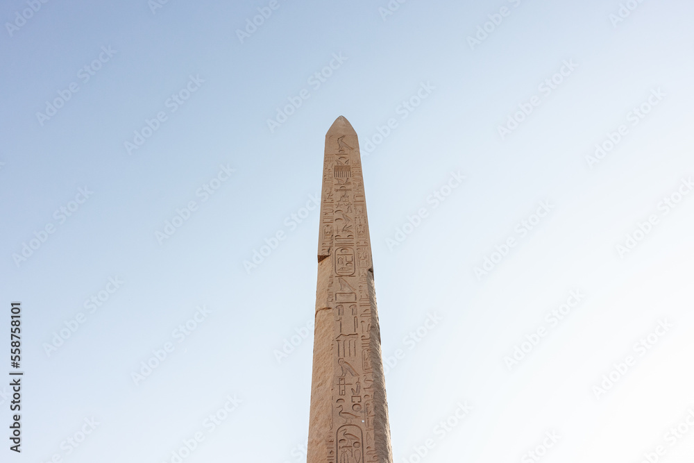 Obelisk of Hatshepsut at the Karnak Temple in Luxor, Egypt