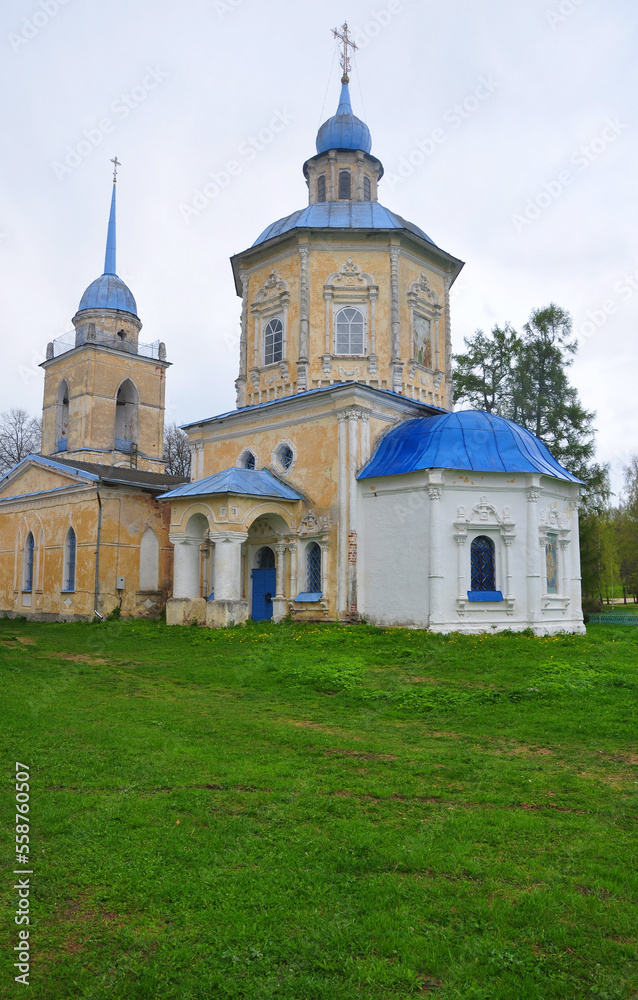 Church of the Assumption of the Blessed Virgin in the village of Bernovo. Tver region, Russia