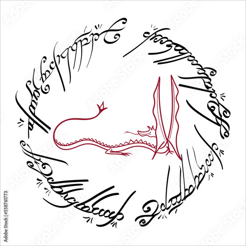 Dragon Smaug -hobbit - the lord of the rings vector