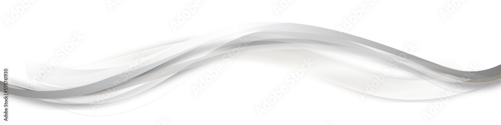 Grau Silber Welle Wellen Band Banner Grau Silber Welle Wellen Band Banner