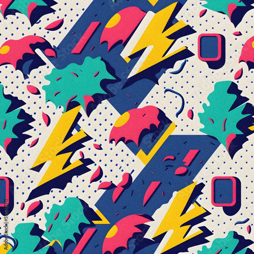 80s and 90s pattern,granular texture, background, illustration