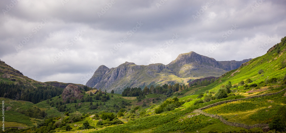 Naklejka premium Amazing landscape and nature of Lake District National Park - travel photography