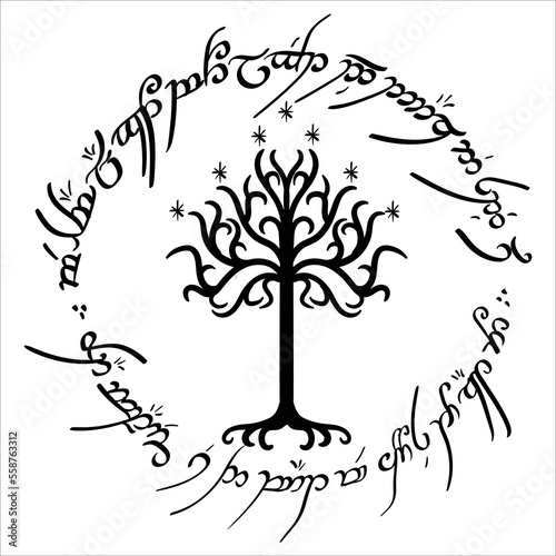 Lord of the rings - tree of gondor vector