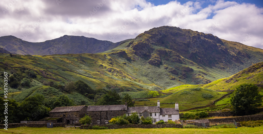 Naklejka premium Amazing landscape and nature of Lake District National Park - travel photography