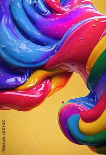 Abstract Colorful Rainbow P...