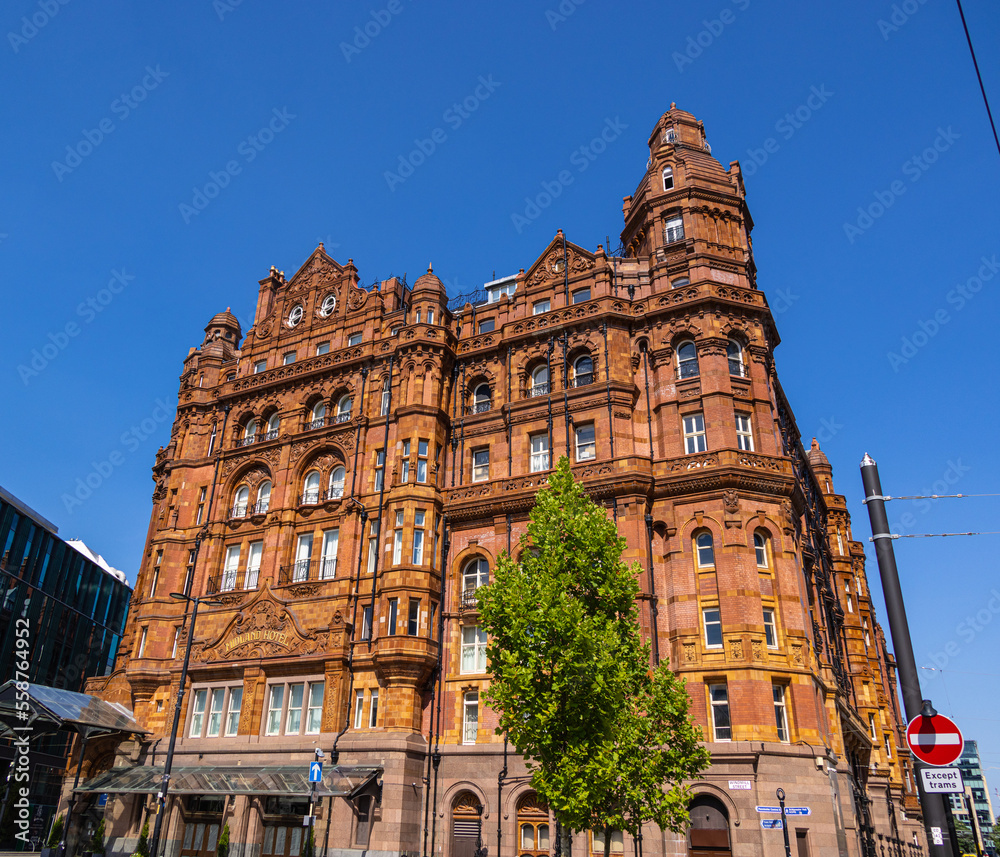 Famous old building in Manchester - The Midland Hotel - travel photography