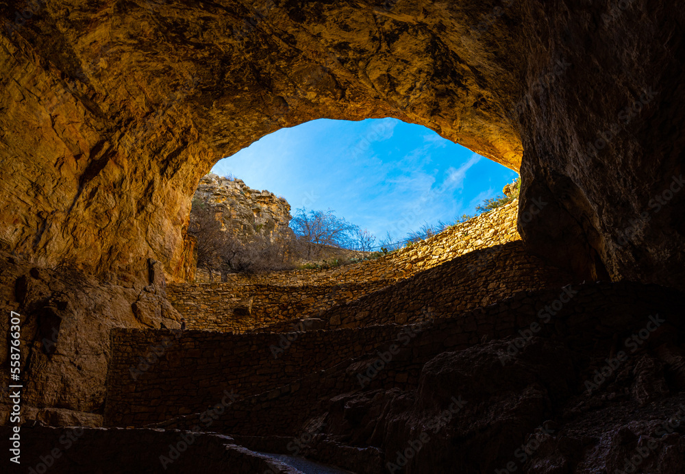 The Natural Entrance into Carlsbad Caverns National Park, New Mexico, USA