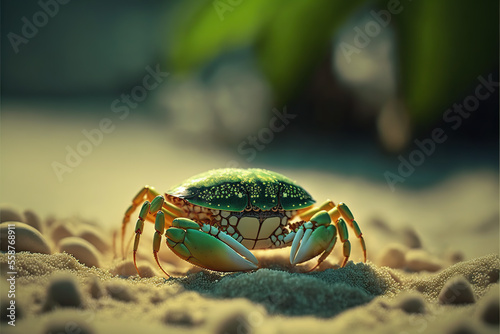 Crab on a beach